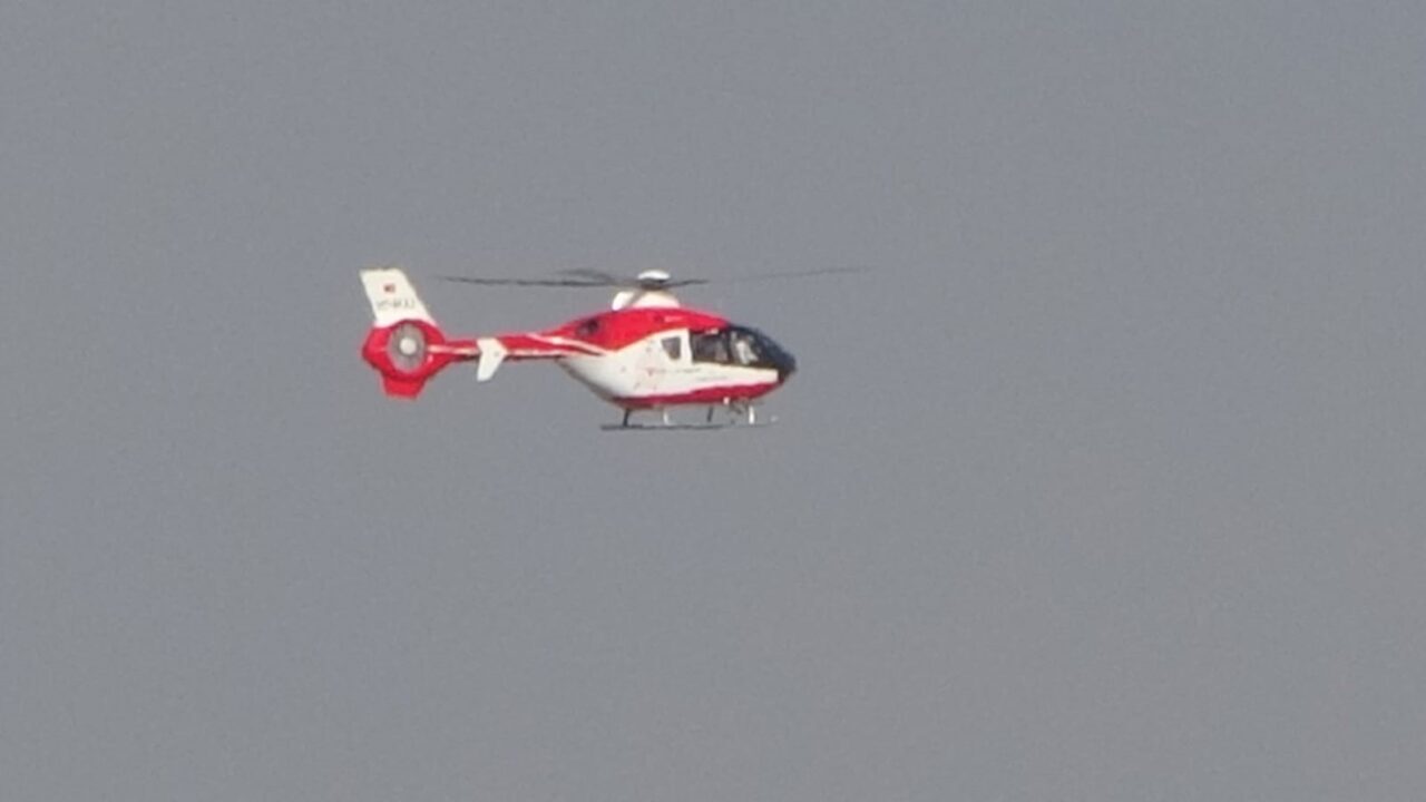 Van’dan Gaziantep’e helikopter ambulansla hasta nakli