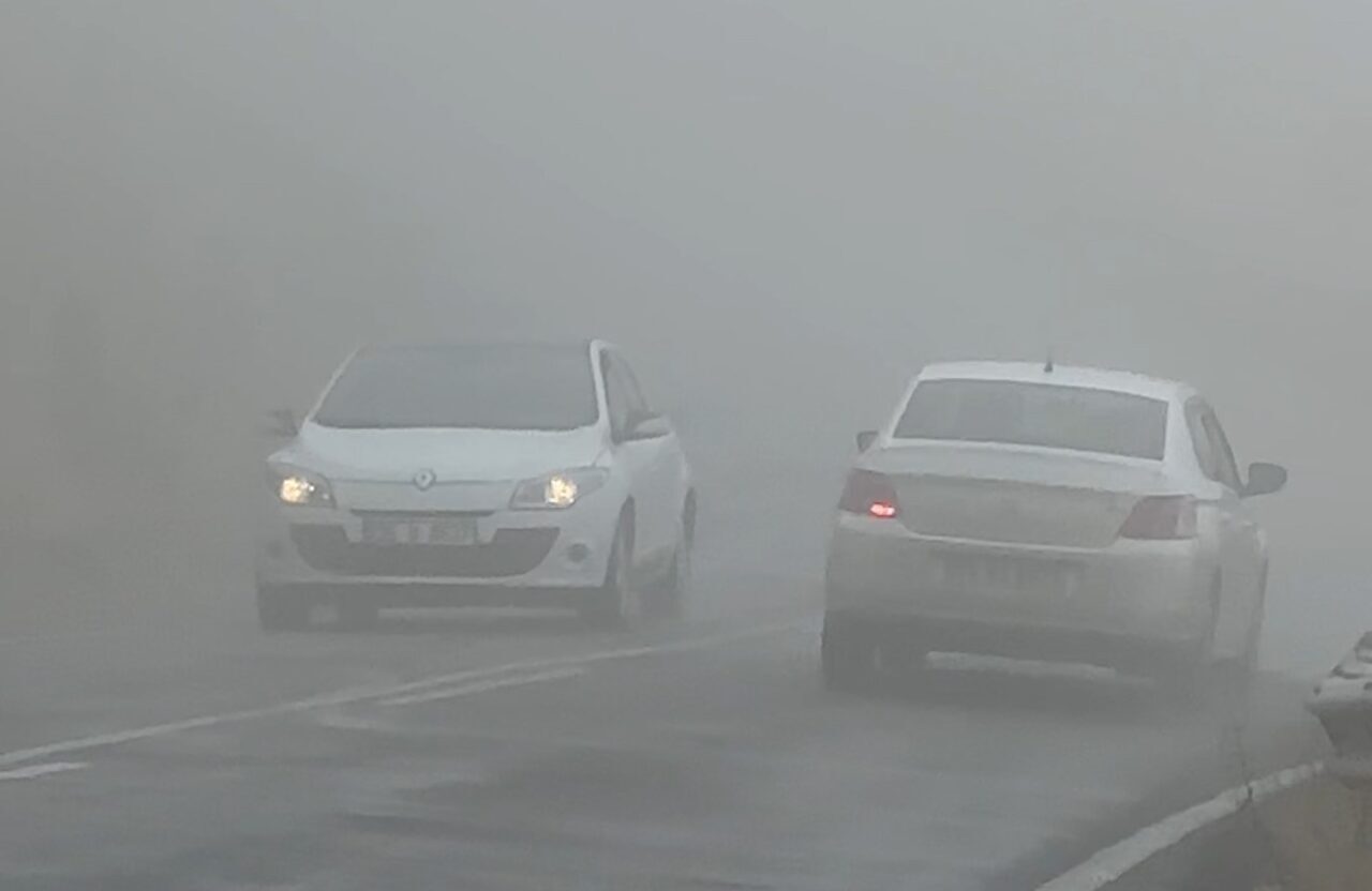 Yüksekova-Şemdinli kara yolunda yoğun sis