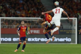 2026 FIFA Dünya Kupası Avrupa Elemeleri: İspanya: 1 - Türkiye: 1 (İlk yarı)