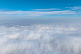 43 ilin geçiş güzergahında "sis denizi" havadan görüntülendi