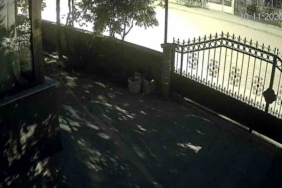 4.5 büyüklüğündeki deprem kamerada