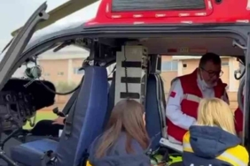 7 yaşındaki epilepsi hastası 112 helikopter ambulansla Mersin’ sevk edildi