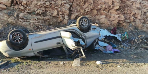 Adıyaman’da otomobil devrildi: 3 yaralı