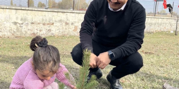 Akyaka’da fidan dikimi etkinliği