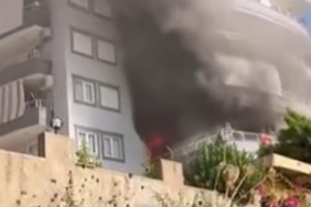 Alanya’da 5 katlı binada korkutan yangın