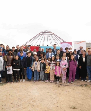 Altay köyünde "Ailem Okulum" projesiyle Kazak kültürü tanıtıldı