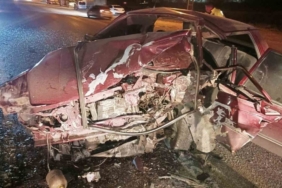 Amasya’da iki otomobil kafa kafaya çarpıştı: 4 yaralı