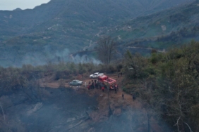 Artvin Valisi Ergün: "Yangın kısmen kontrol altına alındı"