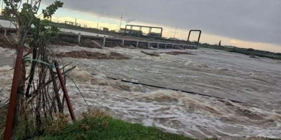 Ayvacık’ta aşırı yağış nedeniyle Tuzla Çayı taştı, tarım arazileri sular altında kaldı