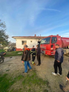 Babaeski’de ev yangını: 1 ölü, 1 yaralı