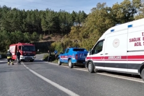 Bafra’da otomobil kanala uçtu: 1 yaralı