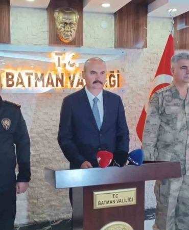 Batman Valisi Canalp: "Asayiş olaylarında son 1 yıllık dönemde yüzde 10’luk azalma meydana gelmiştir"