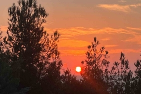 Batman’da kartpostallık gün batımı manzarası