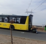 Batman’da motosiklet, halk otobüsüne çarptı: 1 yaralı