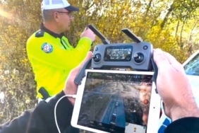 Bayburt’ta drone ile trafik denetimi yapıldı