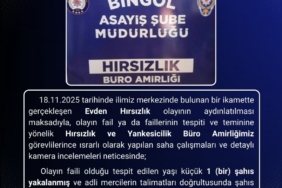 Bingöl’de hırsızlık olayının faili tutuklandı