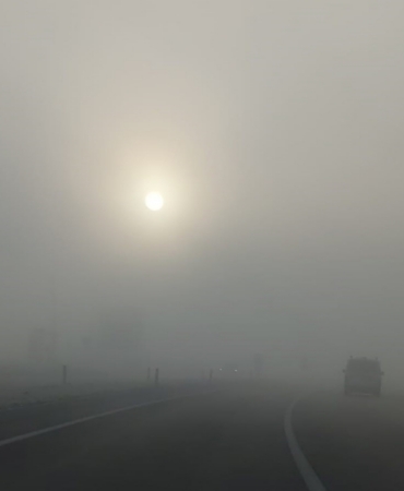 Bingöl’de yoğun sis: Görüş mesafesi 10 metreye düştü