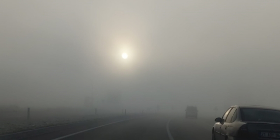 Bingöl’de yoğun sis: Görüş mesafesi 10 metreye düştü
