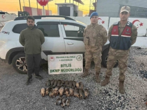 Bitlis’te kota aşımı yapan 5 avcıya 63 bin 680 lira ceza