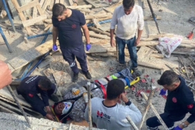 Bodrum katına düşen işçi yaralandı