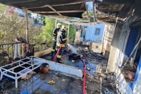 Bodrum’da bir evde yangın çıktı