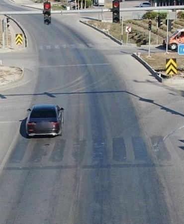 Burdur’da dron destekli trafik denetimi