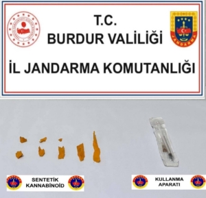 Burdur’da uyuşturucu ile mücadele