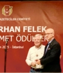 Burhan Felek basın hizmet ödülleri verildi