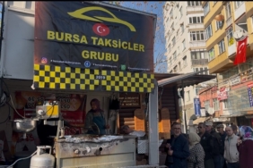 Bursa’da taksicilerden şehitler için anlamlı hayır