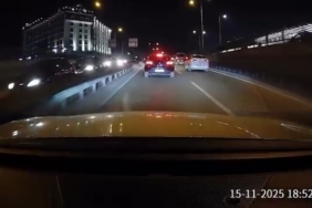 Bursa’da zincirleme kaza kameraya yansıdı