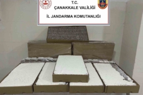 Çanakkale’de kaçakçılık operasyonu: 120 bin dolu makaron yakalandı