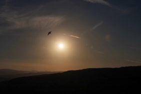 Çankırı’da kartpostallık gün batımı manzarası