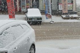 Çelikhan ilçesine yılın ilk kar yağışı başladı