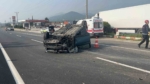 D-650’de otomobil takla attı: 2 yaralı
