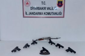 Diyarbakır’da ruhsatsız silah operasyonu