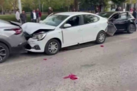 Diyarbakır’da zincirleme kaza: 4 yaralı