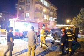 Dörtyol’da pikap yangını