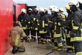 EBYÜ Üzümlü MYO öğrencilerine uygulamalı temel itfaiyecilik eğitimi