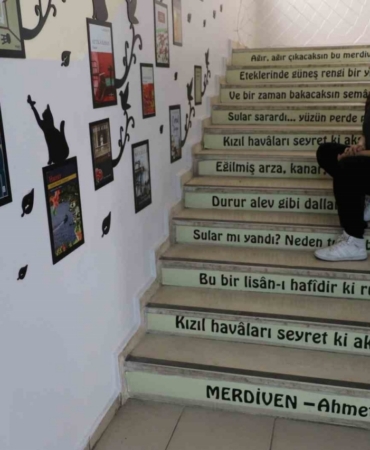 ‘Edebiyat koridoru’ öğrencilere ilham oldu