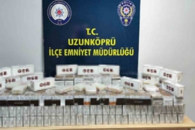 Edirne’de kaçak makaron operasyonu