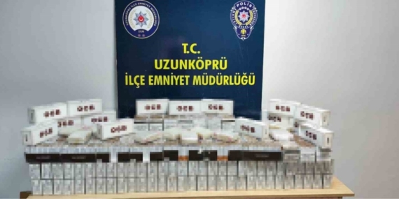 Edirne’de kaçak makaron operasyonu