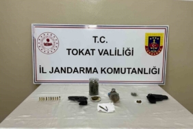 Erbaa’da jandarmadan uyuşturucu ve ruhsatsız silah operasyonu