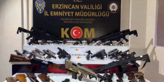Erzincan merkezli 35 ilde silah ticareti operasyonu: 9 tutuklama