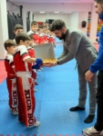 Erzurum GSİM spor salonlarında tatlı antrenman