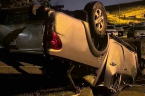 Erzurum’da kamyonet takla attı: 1 yaralı