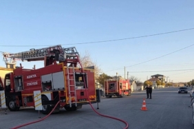 Ev ve dorsede çıkan yangın korkuttu