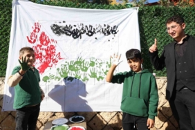 "Filistin için sen de iz bırak" etkinliği