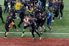 Futbol sahası ringe döndü, 24 kırmızı kart çıktı
