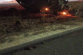 Gümüşhane’de kontrolden çıkan otomobil ters döndü: 1 yaralı