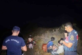Günlüklü koyunda 3’ü çocuk 4 düzensiz göçmen yakalandı